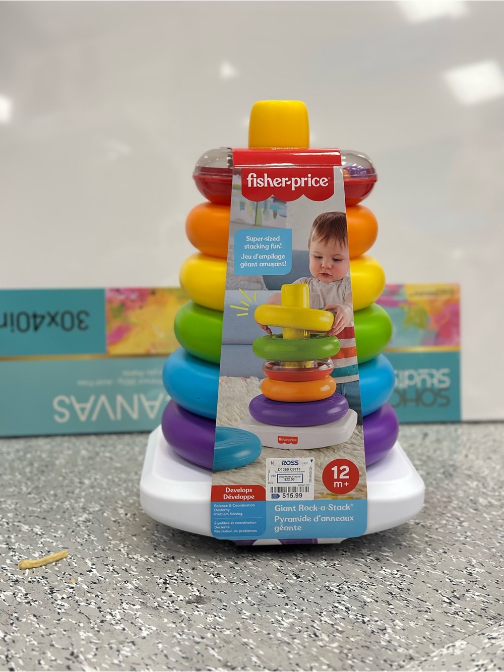 Fisher-Price Giant Rock-a-Stack Baby Toy – NEW!